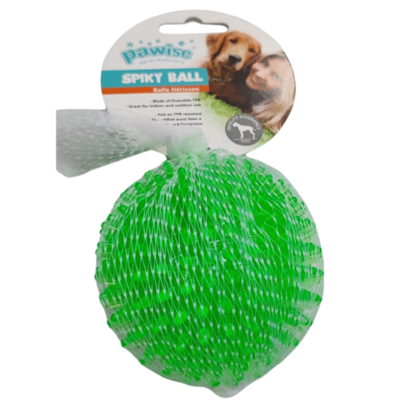 Pelota Chica Goma Con Pinchos Chica Verde