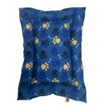 Cuna Rectangular Huellitas 55x75 Cm Azul