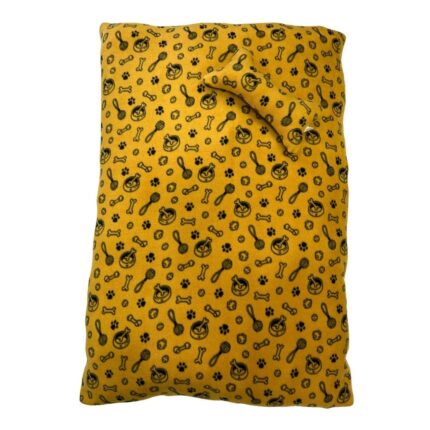 Almohadón Mis Patitas Hueso Mostaza