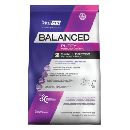 Balanced Perro Cachorro Raza Pequeña Vital Can 3 Kg