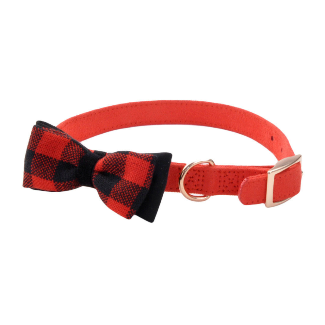Collar-Coastal-Gamuza-Mono-Rojo-M.png Collar Coastal Gamuza Moño Rojo M - Imagen 1