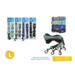 Collar Mas Correa Talle L Lunares Azul