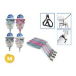 Conjunto Pretal y Correa Para Perros M Azul