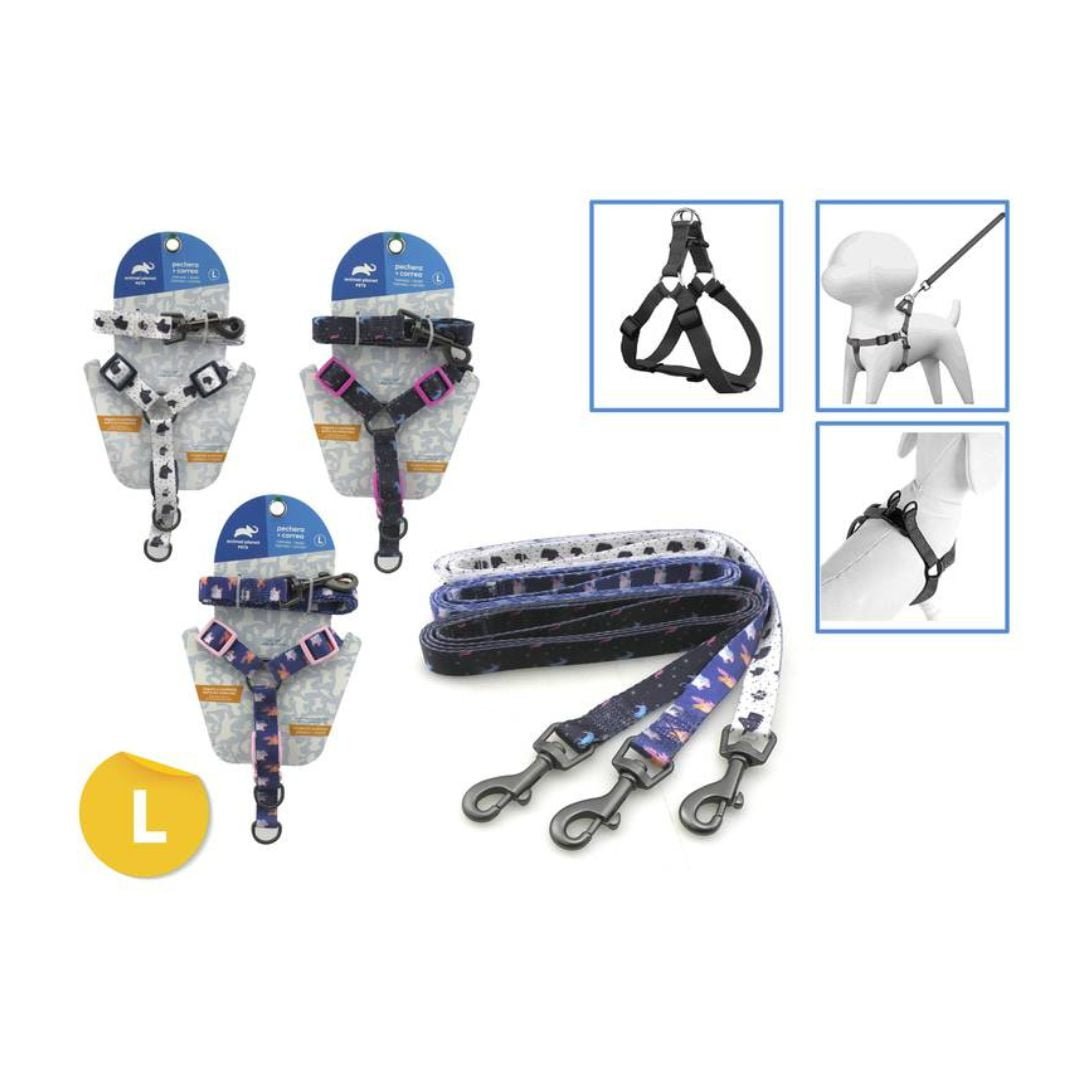 Conjunto-Pretal-y-Correa-Para-Perros-Talle-L.jpg Conjunto Pretal y Correa Para Perros Talle L - Imagen 1