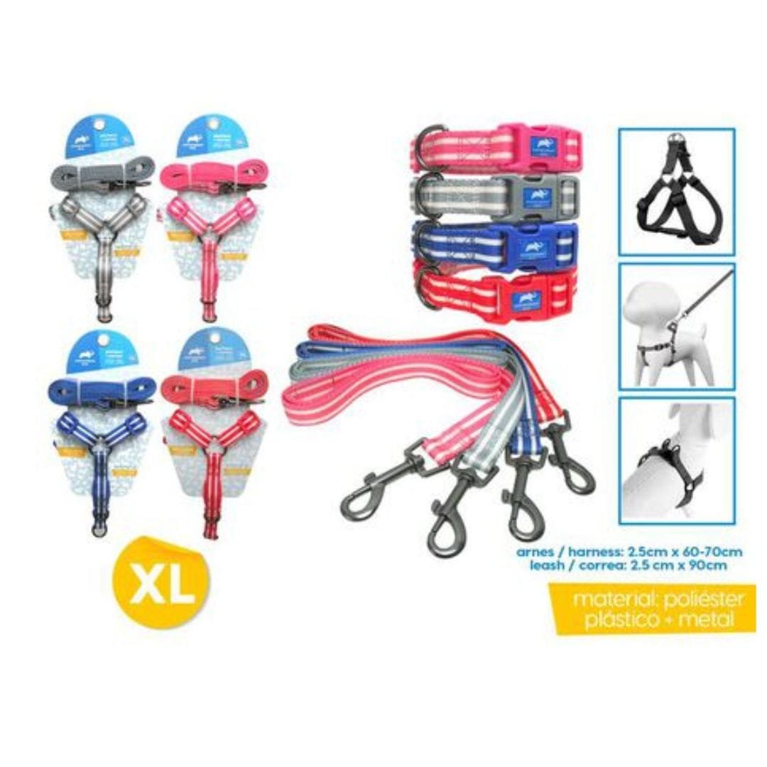 Conjunto-Pretal-y-Correa-Perros-XL.jpg Conjunto Pretal y Correa Perros XL - Imagen 1