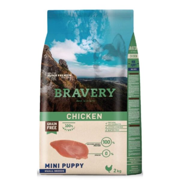 Bravery Puppy Small Pollo 2 Kg