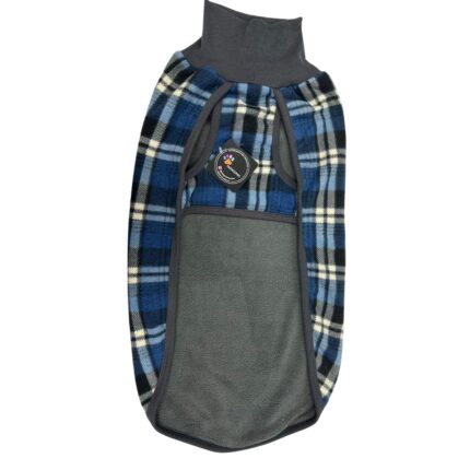 Patagonia Doble Polar Cuadros Azul Talle 10