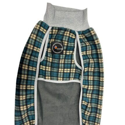 Patagonia Doble Polar Cuadros Verde Talle 10