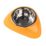 Plato De Acero Inoxidable Con Base De Plastico