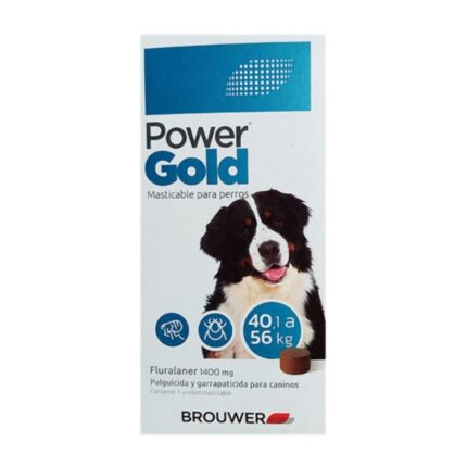 Pastilla Antipulgas Power Gold Perros 40 a 56 Kg 3 Meses