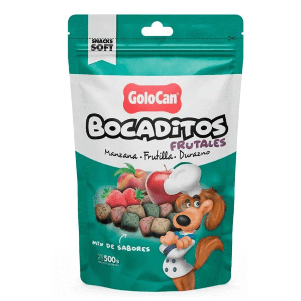 Golocan Bocaditos Frutales Manzana, Frutilla 500 Gr