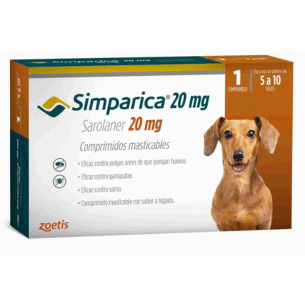 Tableta Antiparasitaria Para Perros De 5 a 10 Kg