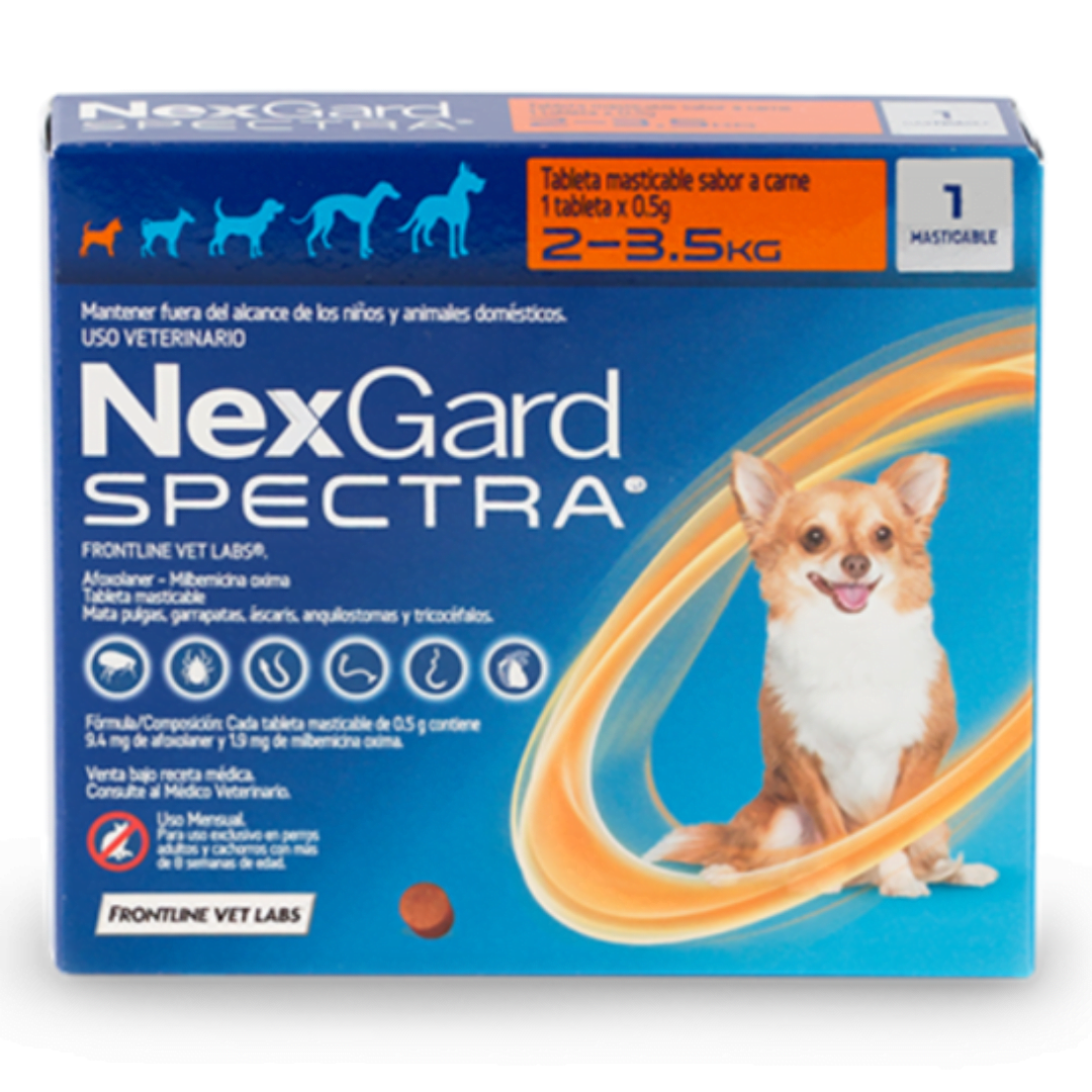 Tableta-Antiparasitaria-Para-Perros-Nexgard-1.png Tableta Antiparasitaria Para Perros Nexgard De 2 a 3,5 Kg - Imagen 1
