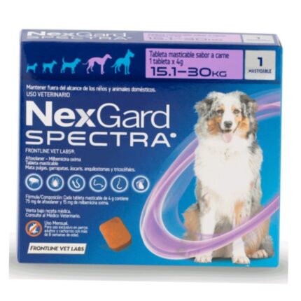 Pastilla NexGard Antipulgas perro de 15.1kg a 30kg