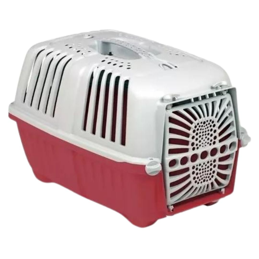 Transportadora-Pratiko-2-Puertas-Plastico-Rojo.jpg Transportadora Pratiko 2 Puertas Plastico Rojo - Imagen 1