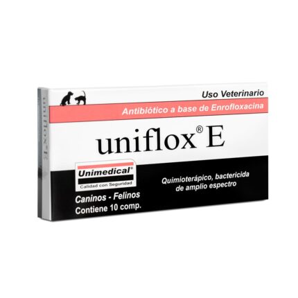 Uniflox E Enrofloxacina 50 Mg Laboratorio Unimedical