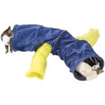 Túnel Para Gatos Azul y Amarillo