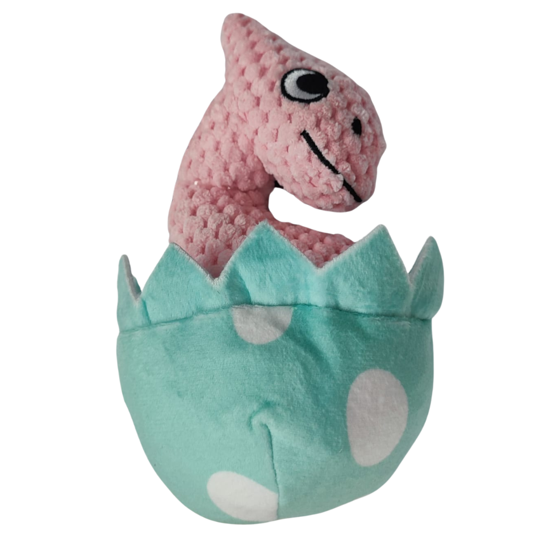 im50119DINOROSADO Peluche De Juguete Dinosaurio Rosado Con Chifle - Imagen 1