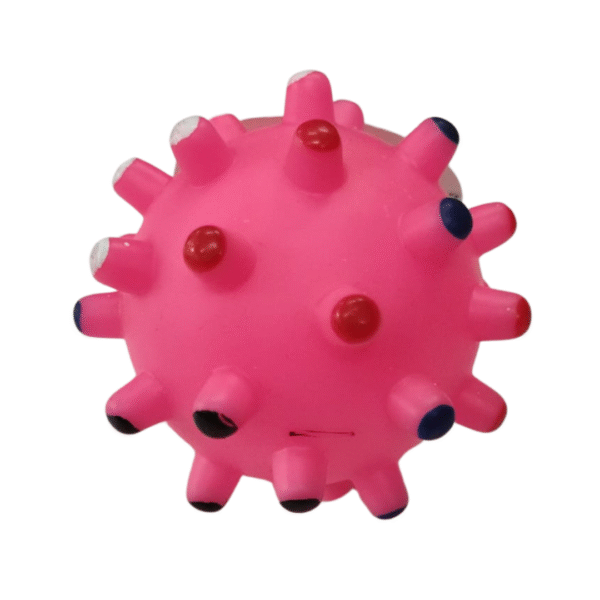 Pelota Chica Con Pinchos Color Fucsia