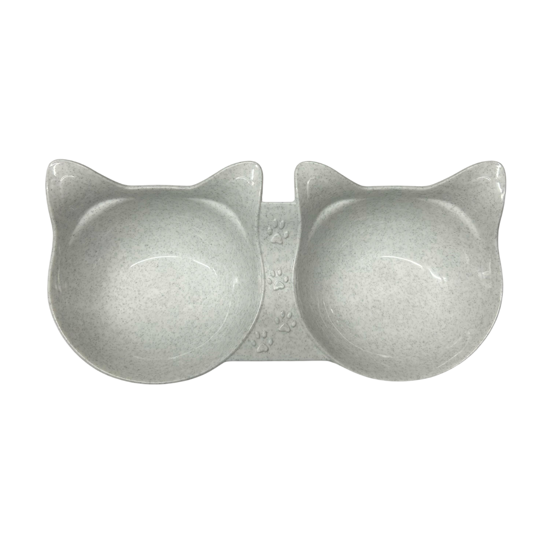 CE243GY Plato Doble Cara De Gato Color Gris - Imagen 1