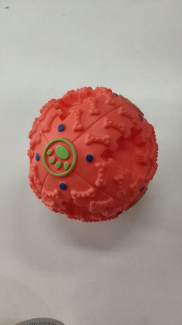 Pelota De Plastico Con Ruido Grande Color Naranja