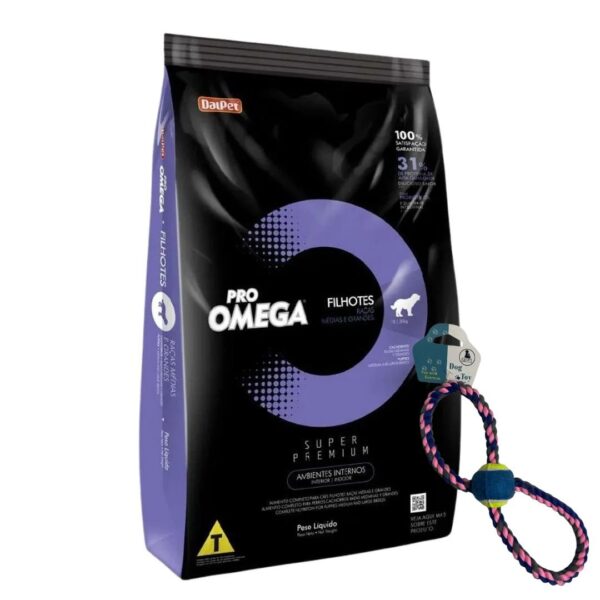 Promo Alimento Para Perros Omega Cachorro De 15 Kg Mas Juguete Nudo De Regalo