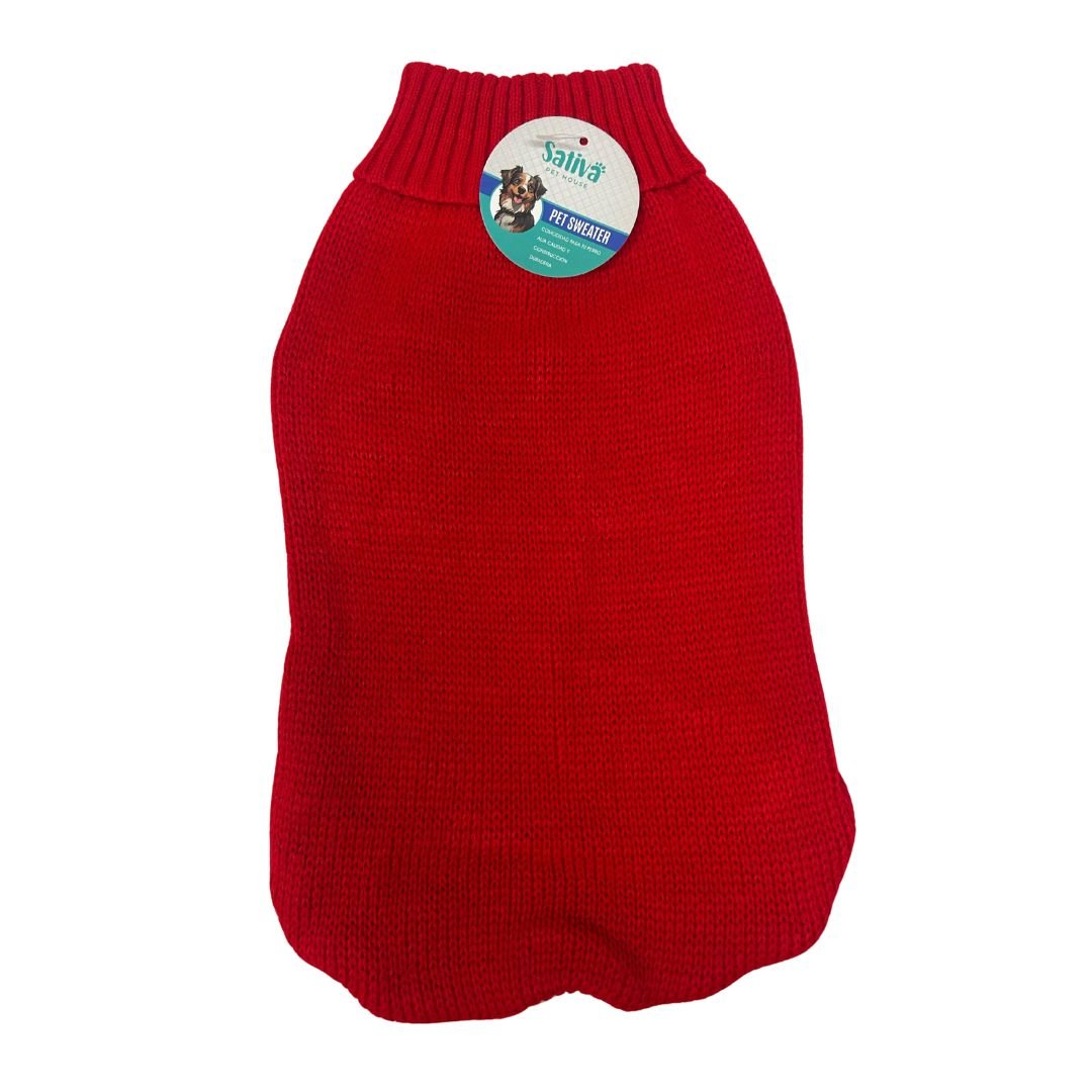 PS01S.jpg Buzo de Lana Color Rojo Talle S 35 Cm De Largo - Imagen 1