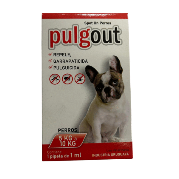 Pipeta Contra Pulgas Pulgout Para Perros De 5 a 10 Kg