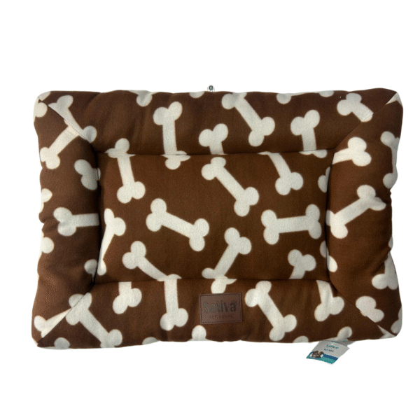 Colchoneta sativa Chocolate Con Huesitos Blancos 90x60 cm